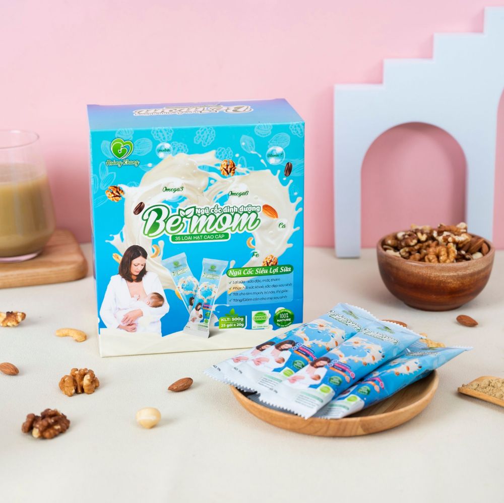 Kích sữa bằng ngũ cốc lợi sữa Bemom